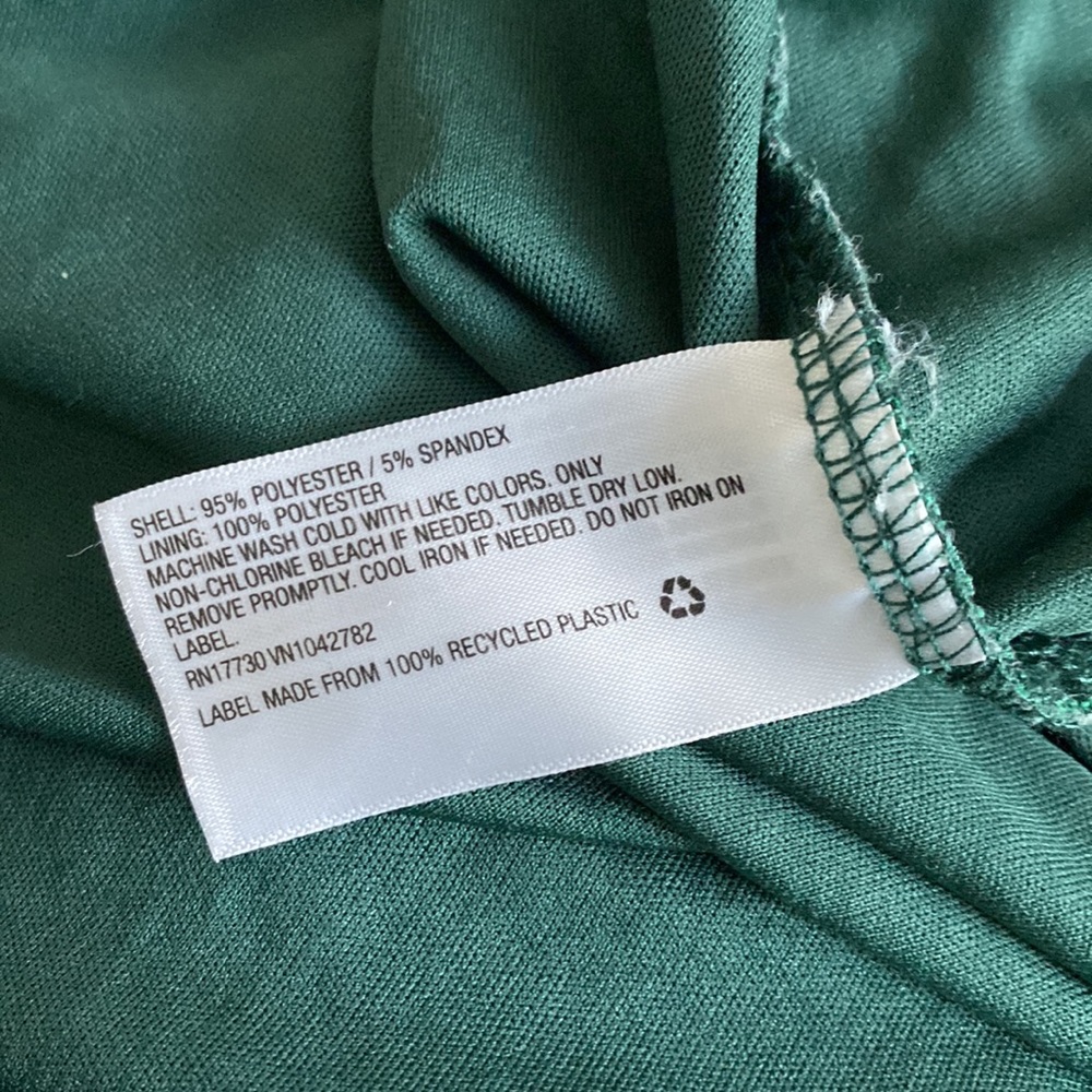AVA & VIV WOMEN’S GREEN NEW SLEEVELESS LINED MERMAID DRESS SIZE 4X GENTLY USED - Picture 10 of 11